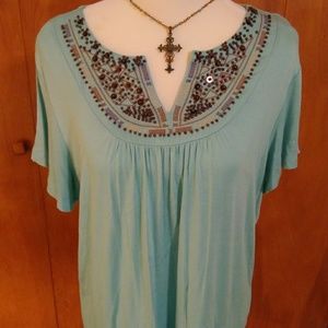 Christopher & Banks beaded top